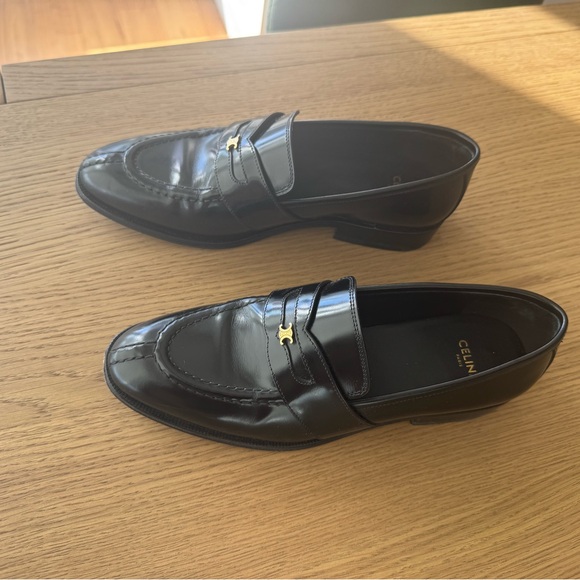 CELINE MALAQUAIS TRIOMPHE LOAFER IN POLISHED BULL barely worn - Picture 6 of 7